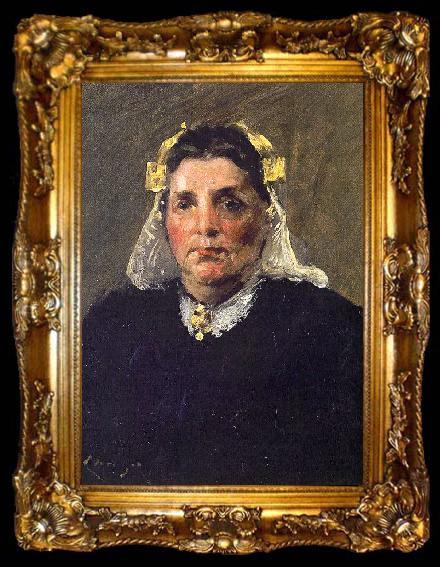 framed  Chase, William Merritt Woman of Holland, ta009-2